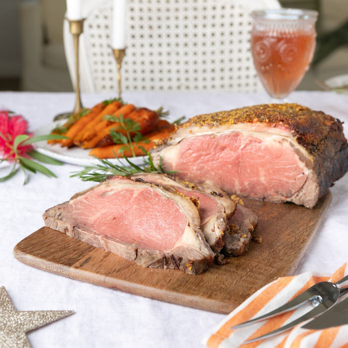 Beef Sirloin Roast with Seeded Mustard & Rosemary - 2kg