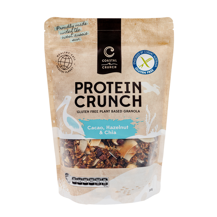 Cacao, Hazelnut & Chia Protein Crunch  - 320g | GF