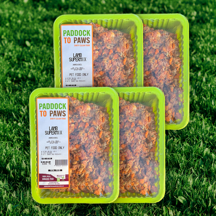 Lamb Supermix Raw Pet Food - Value Pack x 4