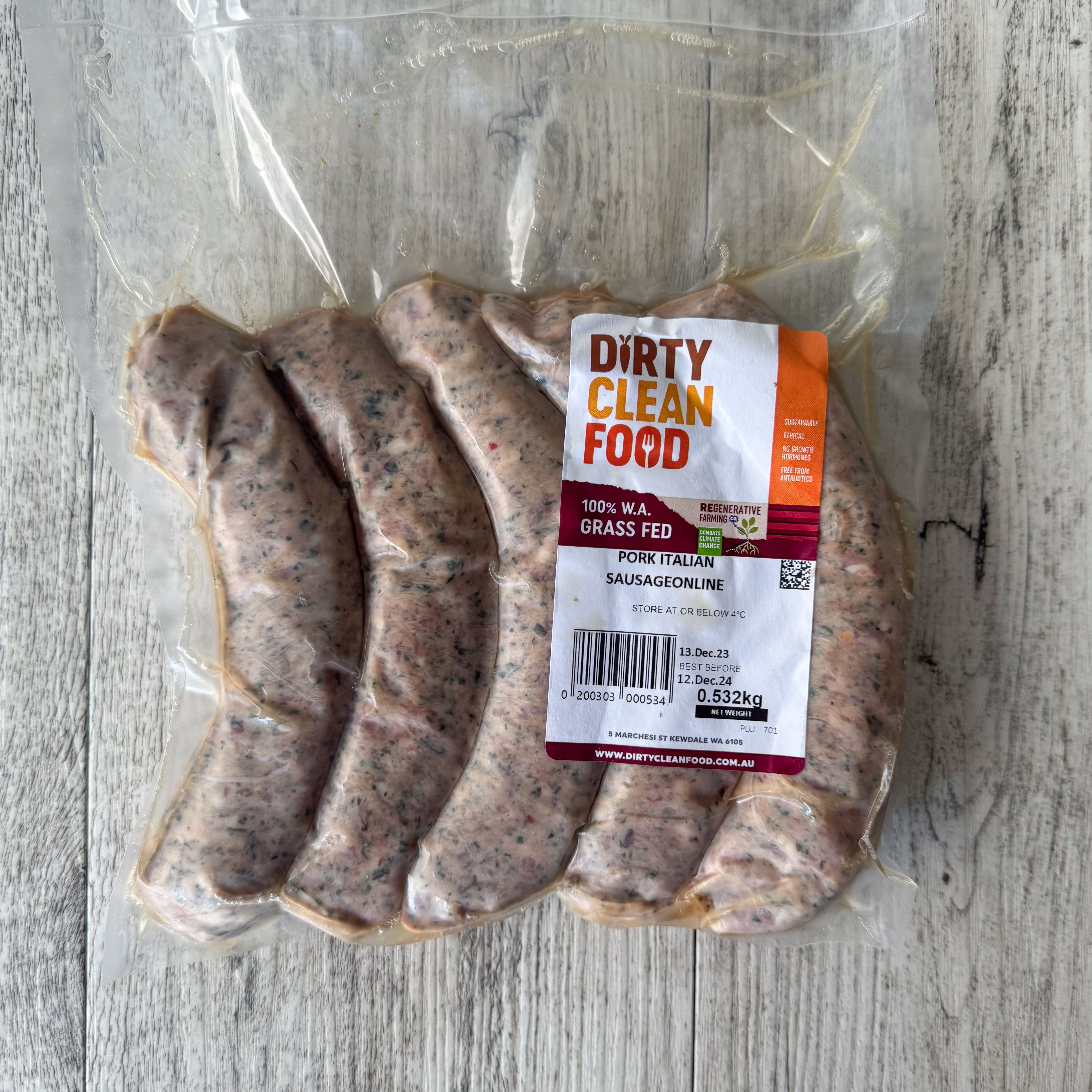 Italian Pork Sausage ~500g- on special